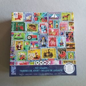 Ceaco Toy Stamps 1000 pc Barbara Behr 2020 Jigsaw Puzzle Sealed Brand New